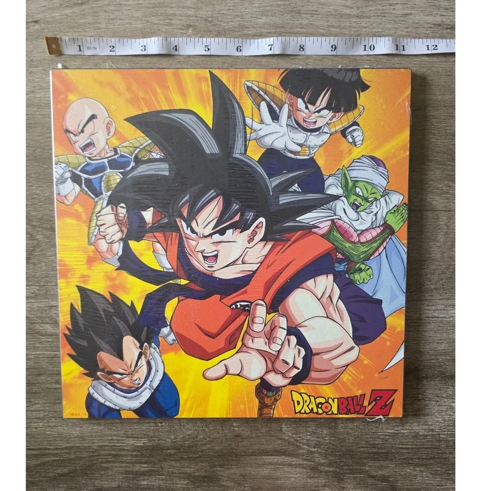 Dragon Ball Z Wood Wall Decor Goku Vegeta Gohan Piccolo Krillin 11x11 New